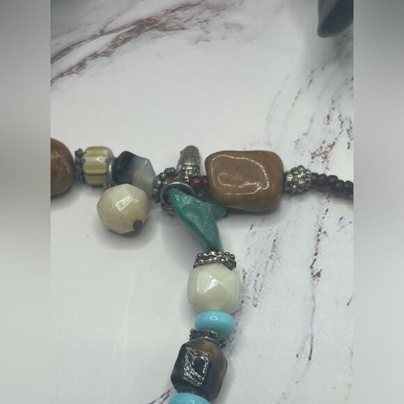 Set of natural stone and turquoise slave bracelets - Picture 10 of 10